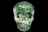 Realistic, Polished Hamine Jasper Skull #151235-1